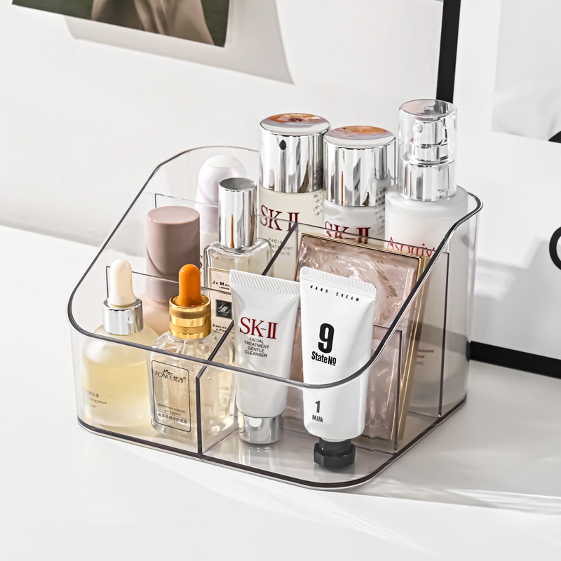 Desktop compartment storage box, cosmetic compartment storage, remote control stationery storage box