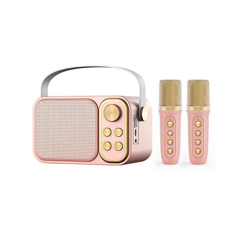 YS-105 Bluetooth Speaker Home KTV Outdoor Portable Karaoke Microphone Children KTV Speaker Stereo