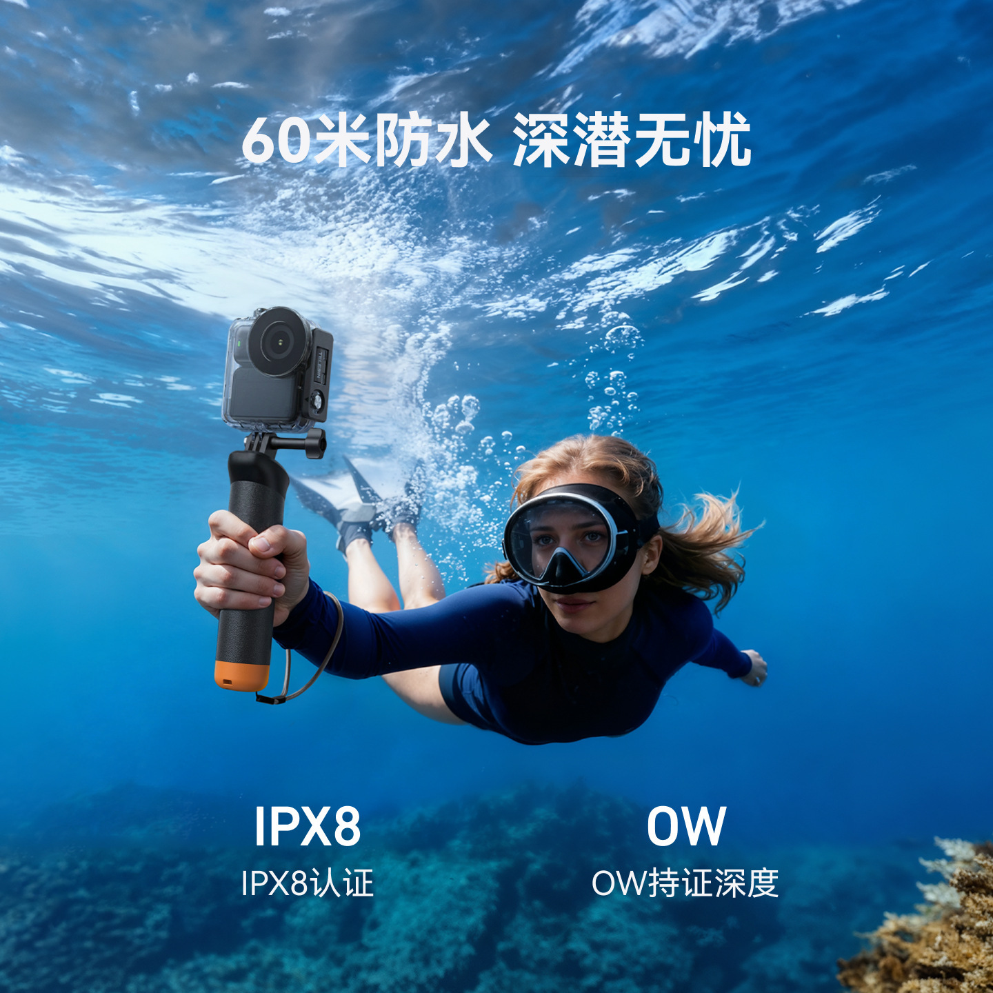 Telesin Taixun DJI Osmo Nano Waterproof Case Thumb Camera Diving Protective Cover 60M Waterproof Accessories