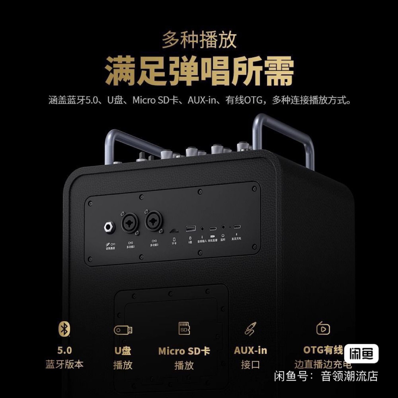 BUBUJIAN SAN D8 Outdoor Blowpipe Instrument Singing Performance Level Portable Bluetooth Saxophone Speaker