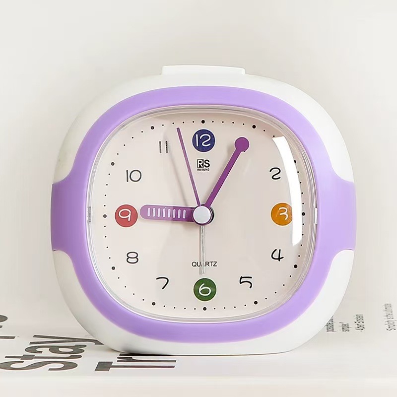 Silent Alarm Clock New Product, Student Bedside Small Alarm Clock, Bedroom Night Light Clock Desktop Clock