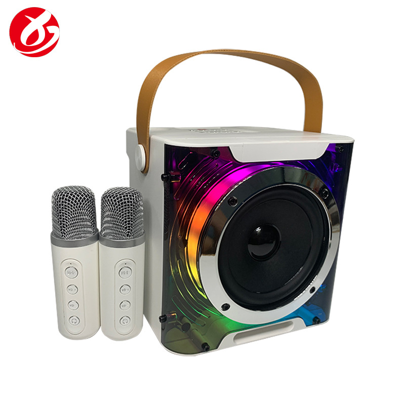 Private mold YS-308 KTV Bluetooth speaker with microphone children YS203 colorful portable outdoor desktop Bluetooth speaker