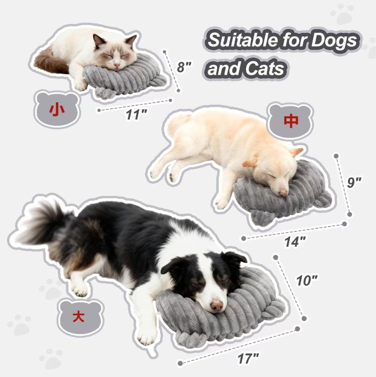 New pet dog peaceful sleep soft soothing U-shaped pillow pet neck protection plush cuddle pillow neck pillow