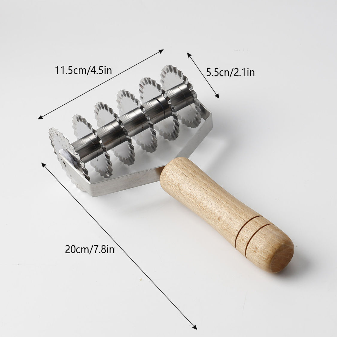 Stainless Steel Pizza Dough Roller Knife Rolling Needle Pricker Western Pastry Dough Mesh Knife Grid Lace Baking Tool