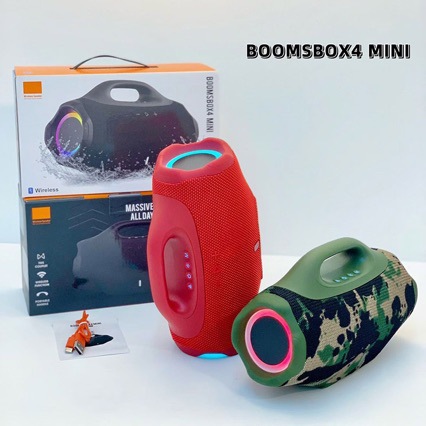 BOMBOX 4 Mini Handheld Outdoor Portable RGB Light High Power Subwoofer Card Slot Bluetooth Speaker