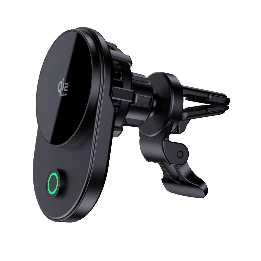 New 25W Ice Cold QI2.2 Semiconductor Car Magnetic Wireless Charger Bracket Suitable for Apple 16-17 Series