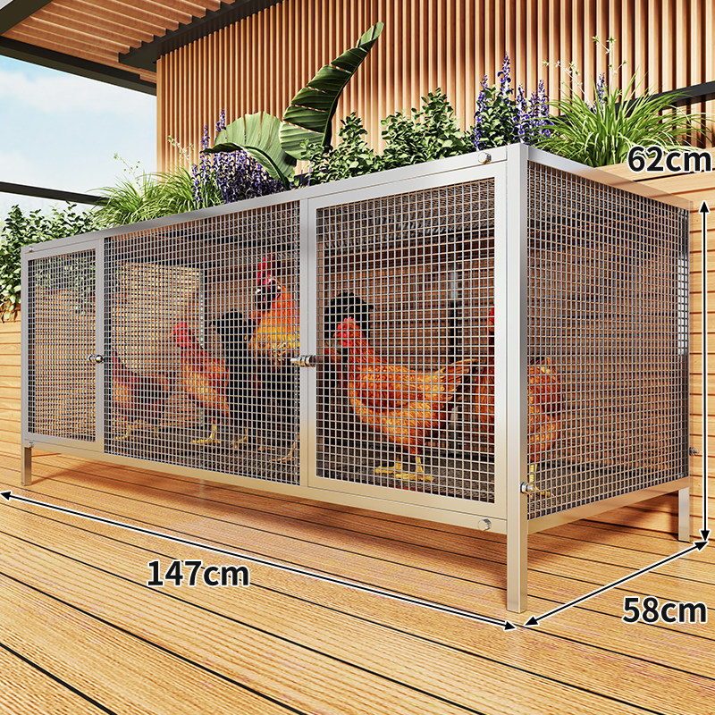 Extra Large Chicken Coop for Outdoor Poultry Farming, Anti-weasel, Rural Chicken Coop, Multi-functional Goose Duck Rabbit Cage