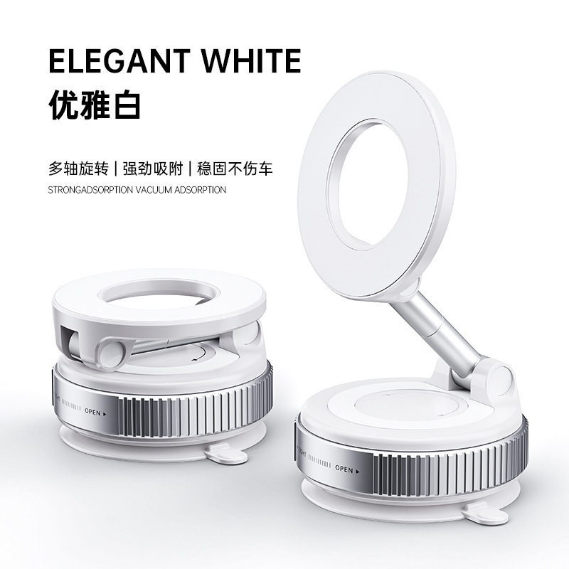 TEMU Vacuum Suction Cup Car Bracket Magnetic Phone Bracket Telescopic Navigation Screen Car Bracket