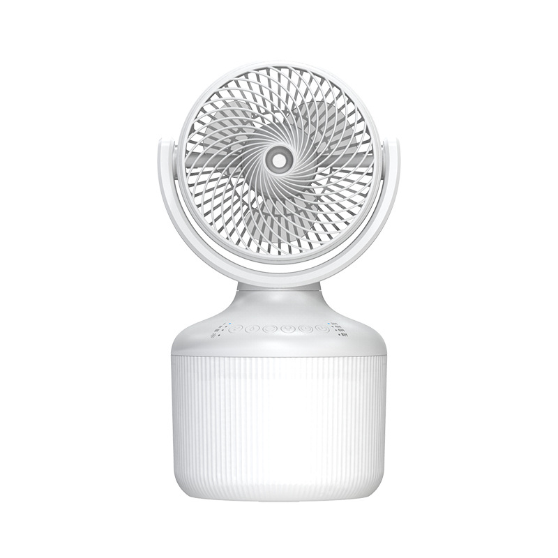 Mini Desktop Air Cooler Household Oscillating Small Fan Humidifier Water Replenishing Device Colorful Night Light Atmosphere Lamp