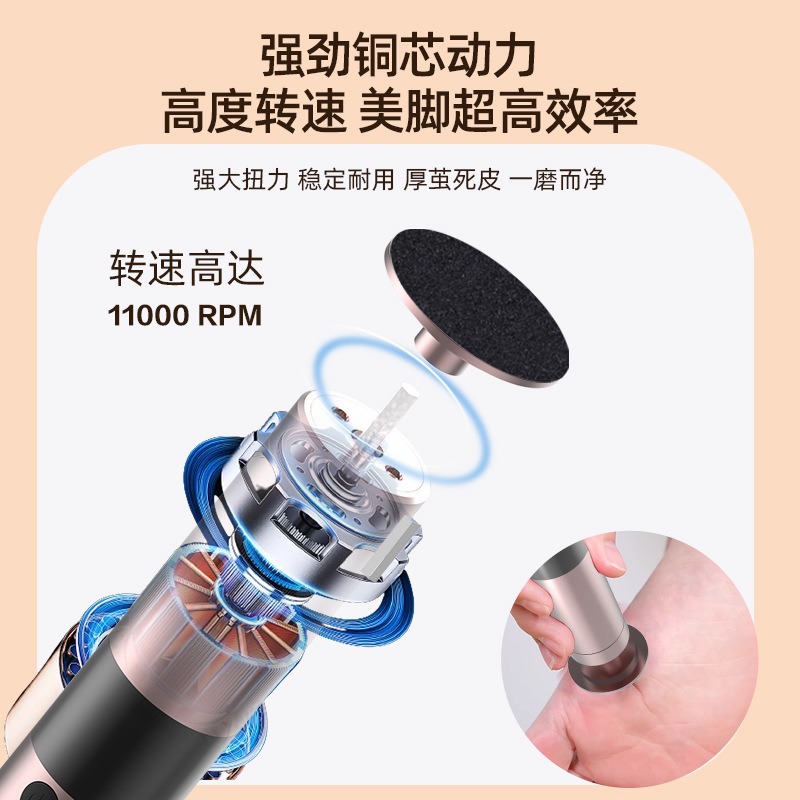 Electric Foot File 2025 New LED Display, Electric Foot Care for Home Use, Callus Remover