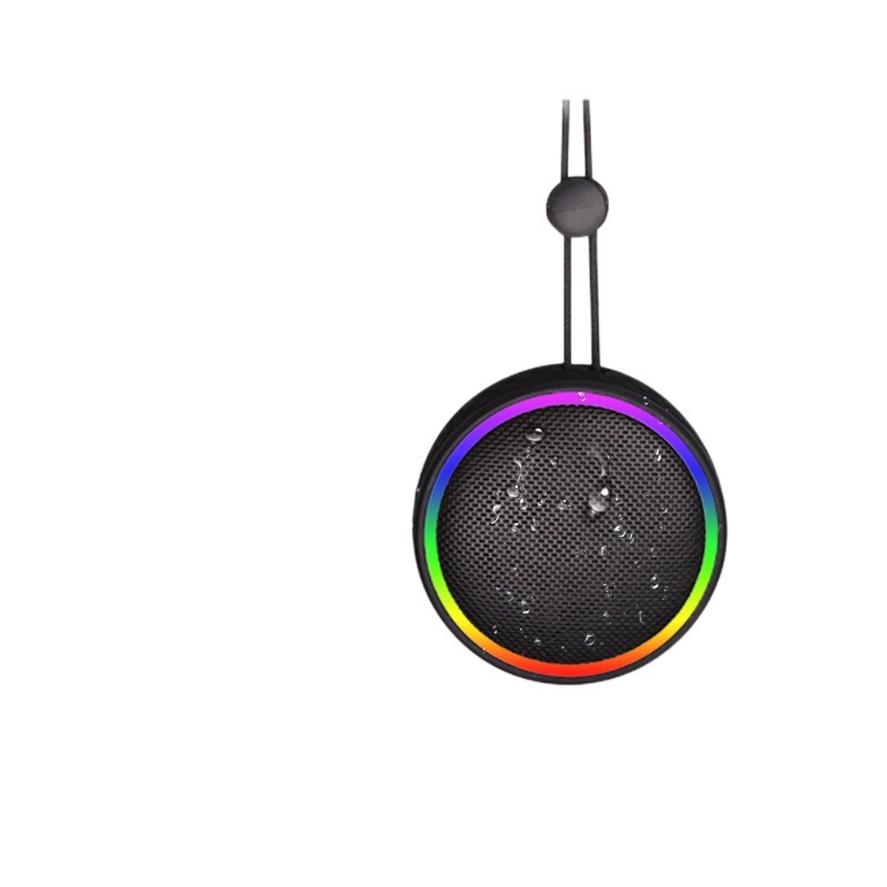 Cyboris New Portable Bathroom Waterproof Suction Cup Magnetic Bluetooth Speaker LED Color Light New Speaker