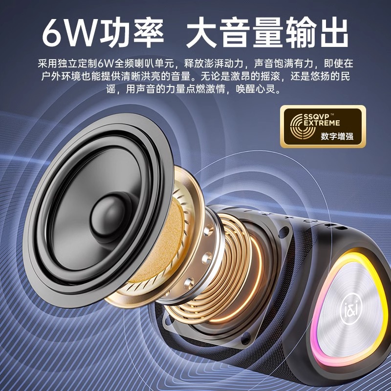 Soai S37 Bluetooth Speaker New Wireless Portable Outdoor High Quality Audio Home Car Subwoofer
