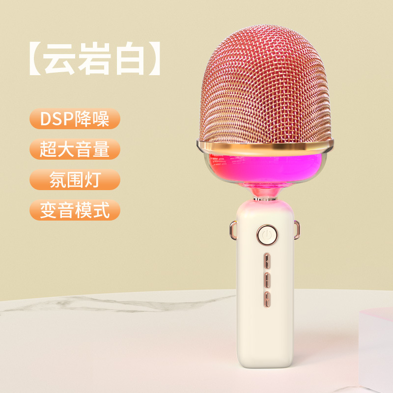 Aishuomei New V2 Microphone Bluetooth Speaker K歌 Treasure Wireless Bluetooth Home Entertainment Microphone Speaker