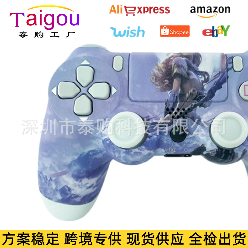 P4 wireless game controller P4 Bluetooth controller with light bar dual vibration S4 controller