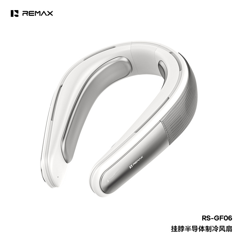 Remax Neck Hanging Semiconductor Cooling Fan Outdoor Sports Mini Small Fan Neck Fan