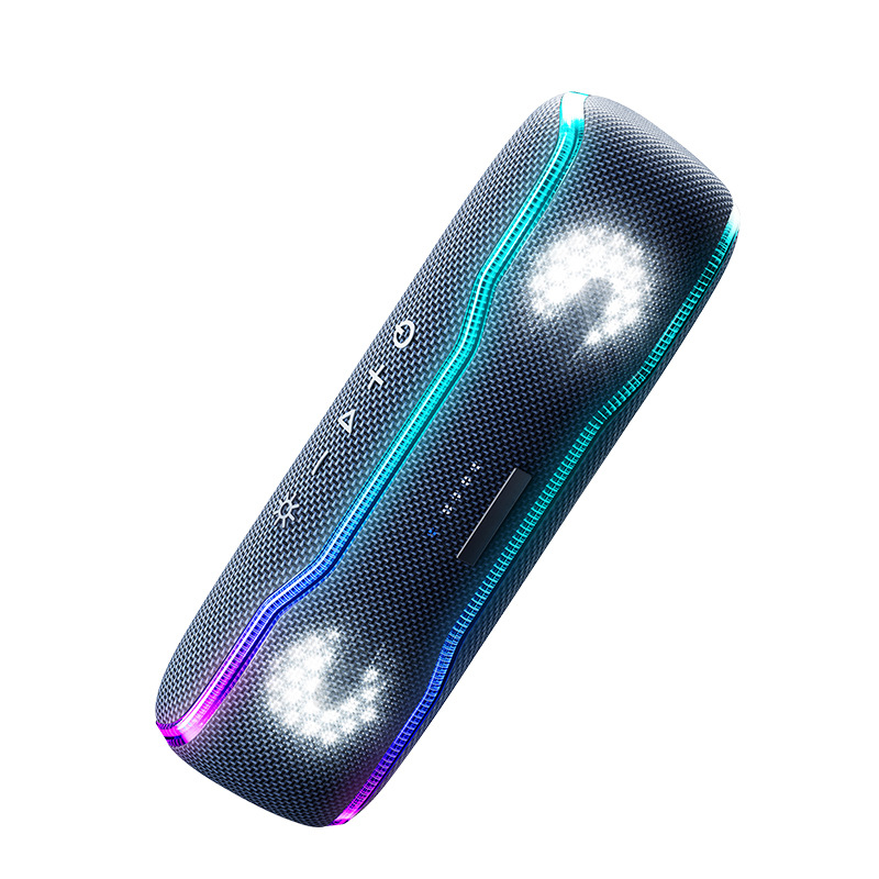Cyboris RGB Cool Wireless Waterproof Beat Drum Bluetooth Speaker Outdoor Sports Portable Bass Subwoofer Audio