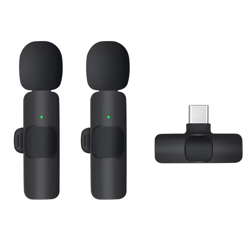 K1K9 wireless lapel microphone for phone live streaming video recording sound recording clip-on microphone