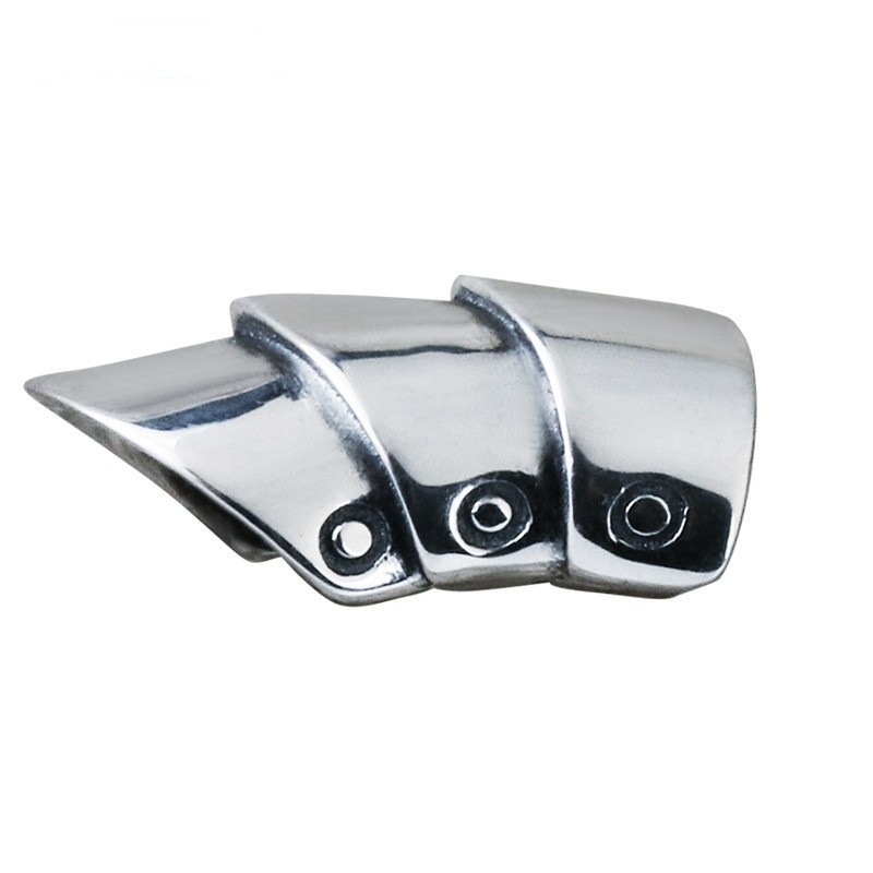 Men's 925 silver plated ear clips for no ear hole ear jewelry men and women domineering armor ear bone clip gift