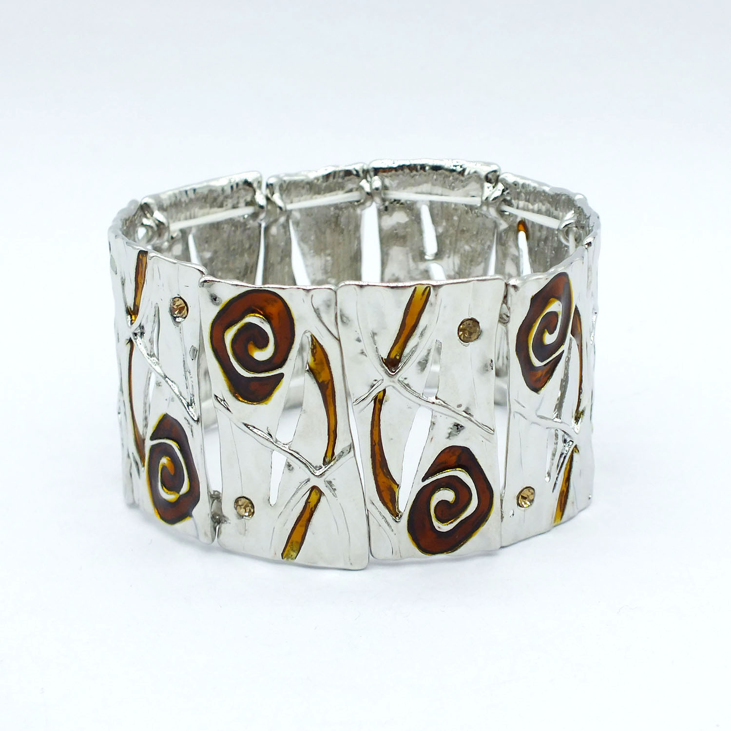 B618 Accessories Mixed Batch Oil Drop Bracelet Geometric Enamel Color Elastic Bracelet