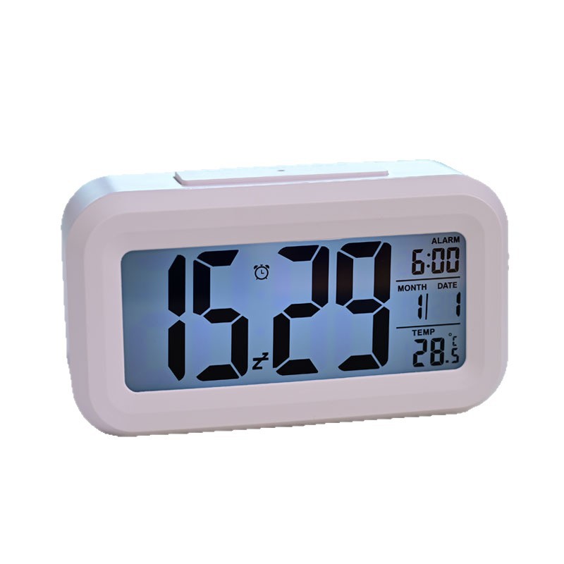 Simple Smart Alarm Clock Student Children Electronic Clock Desktop Large Digital Clock Night Light Large Number Temperature Smart Clock