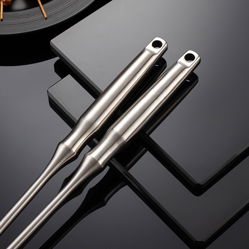 304 stainless steel hot pot slotted spoon, punched hole wire strainer, large colander, filter screen, strainer, noodle scoop, frying, thickened, large