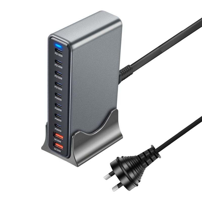 800W GaN PD Fast Charger 765W Multi-Function PD Desktop Charger 730W New 10-Port Charger