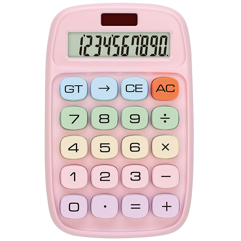 New calculator dopamine true solar macaron color 12-digit student office calculator