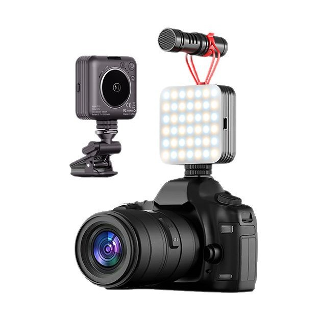 D12 Live Streaming Fill Light RGB Pocket Light Clip Selfie Light Beauty Light Ring Light Tofu Photography Light Compact