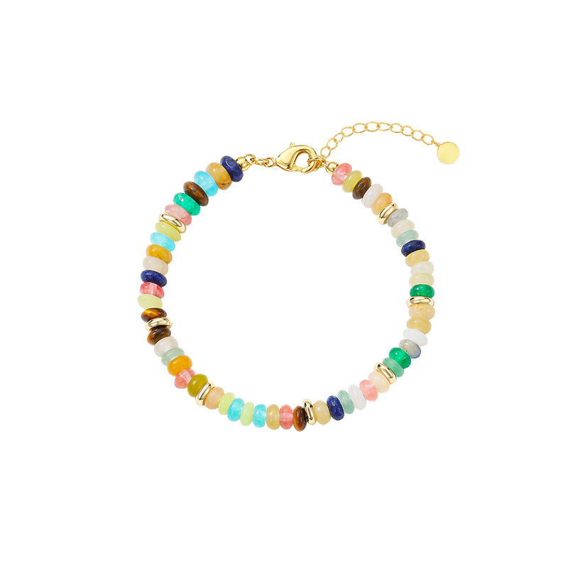 Exclusive Wang Yibo Colorful Necklace Women New Collarbone Chain