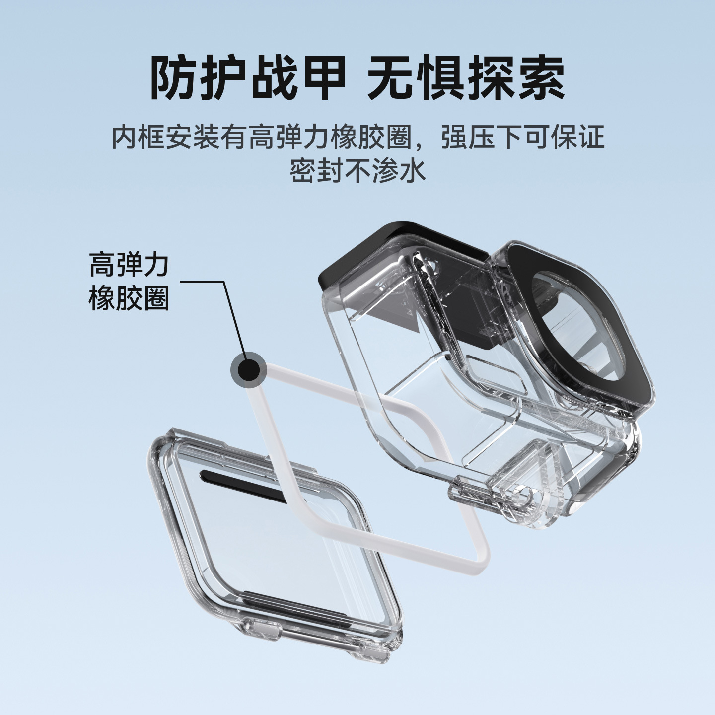 TELESIN Taixun DJI Action6 Waterproof Case Sports Camera Action6 Waterproof Case Accessories Diving Box