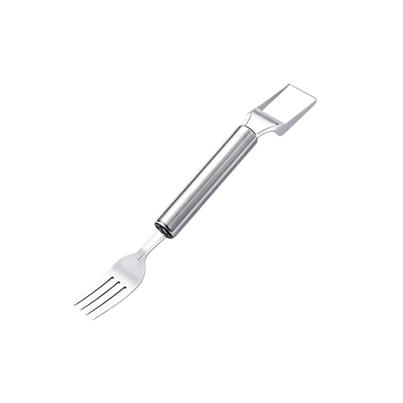 New Stainless Steel Watermelon Fork Household Double Head Watermelon Cutting Multifunctional Watermelon Fruit Fork Fruit Picker