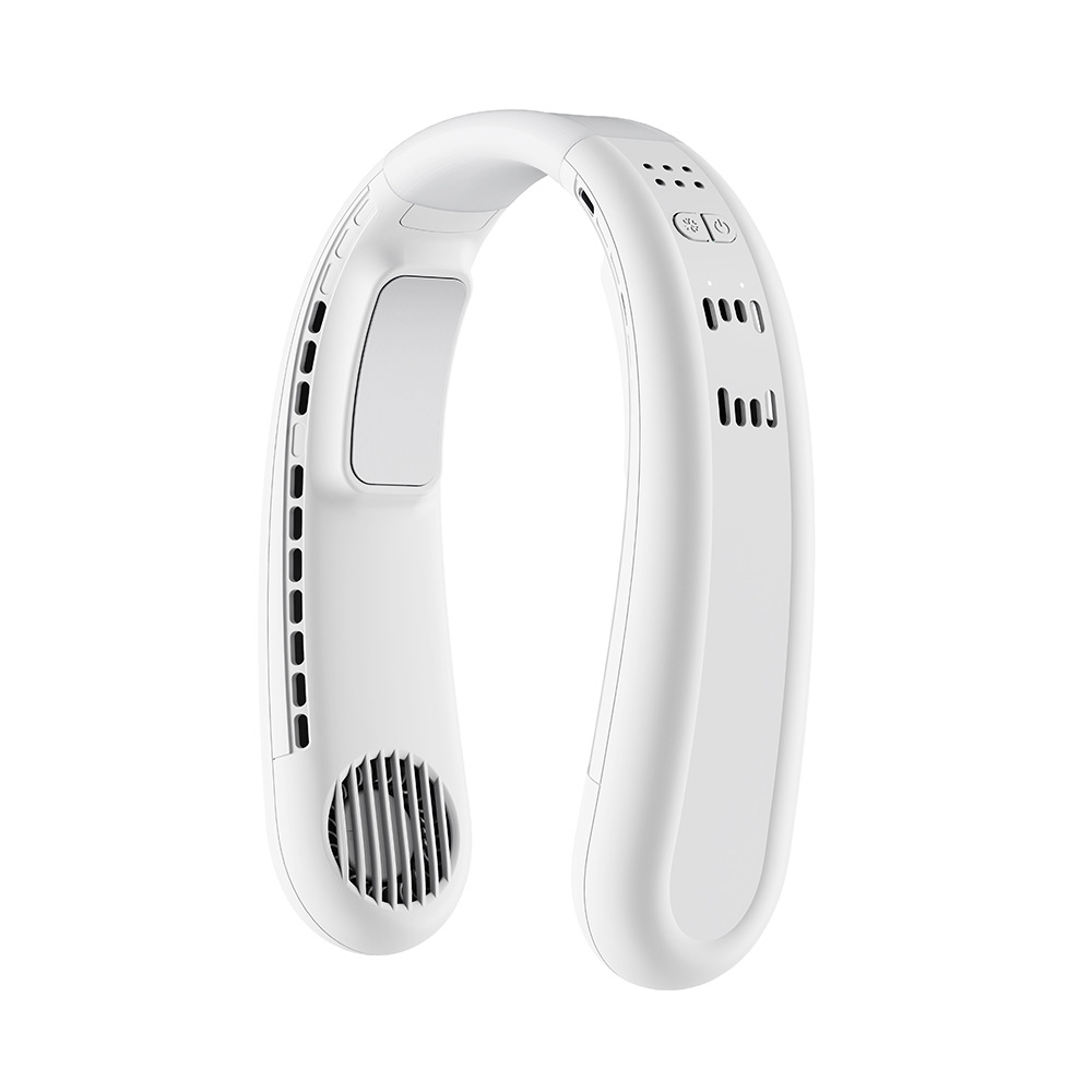 New Semiconductor Cooling Neck Fan USB Charging Large Capacity Silent Outdoor Mini Neck Fan