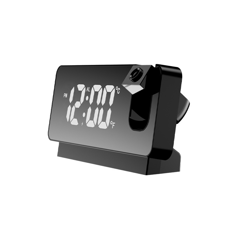 New Night Light Mirror Projection Clock LED Large Screen Digital Projection Clock Electronic Projection Alarm Clock