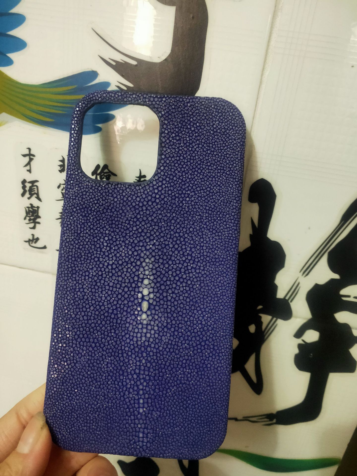Applicable Apple 17 Pro Max phone case for iPhone 16 pearl fish genuine leather 15 Pro anti-drop protective case