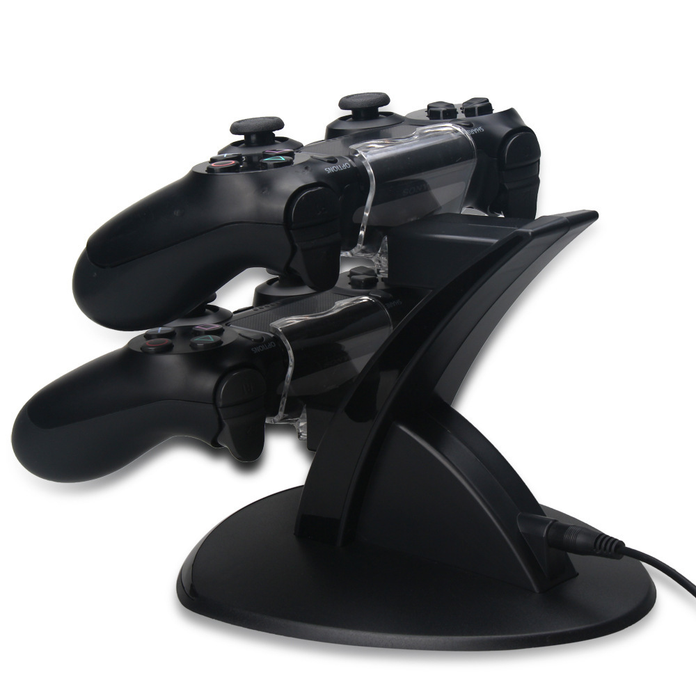 4-handle blue light charging stand USB interface PS4 dual charging USB charging stand 4 dual charging stand 4 charger other games