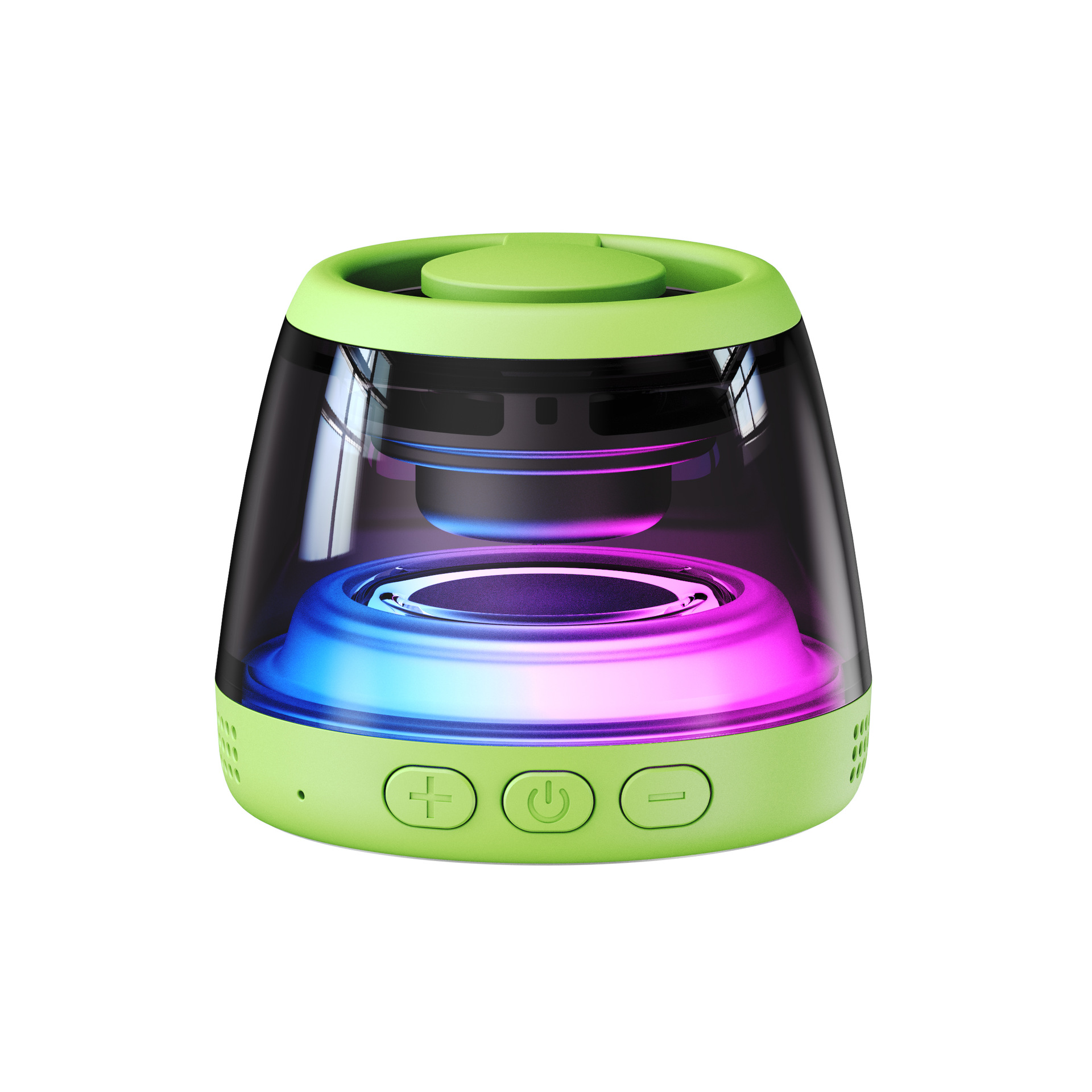 Magnetic Bluetooth speaker wireless outdoor plug-in card colorful magnetic small audio 6.0 Bluetooth small speaker