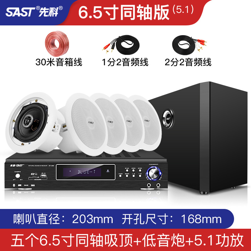 5.1（6.5寸同轴吸顶套装）