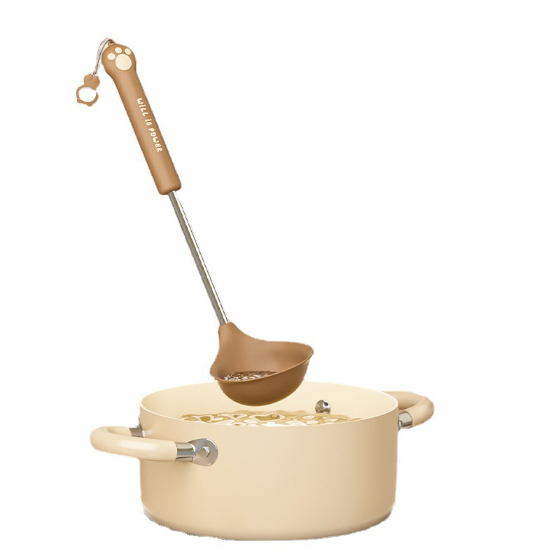 Cute bear style silicone kitchen utensils 5-piece set frying spoon kitchen slotted spoon rice spoon non-stick pan silicone spatula new