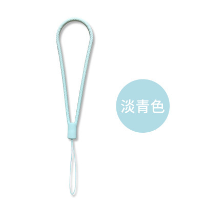Braided Silicone Lanyard Short Wrist Lanyard Hand Warmer Small Fan Humidifier Speaker USB Drive Phone Pendant