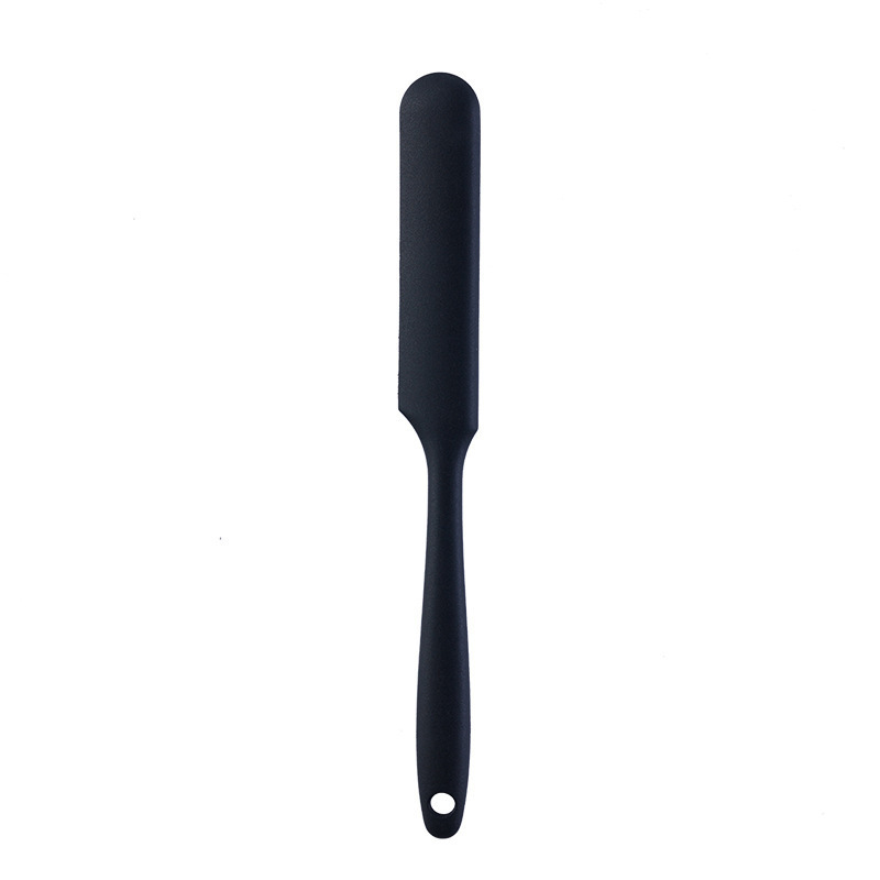 Long silicone spatula, 7 colors available, baking cream tool, food-grade high-temperature resistant, integrated molding