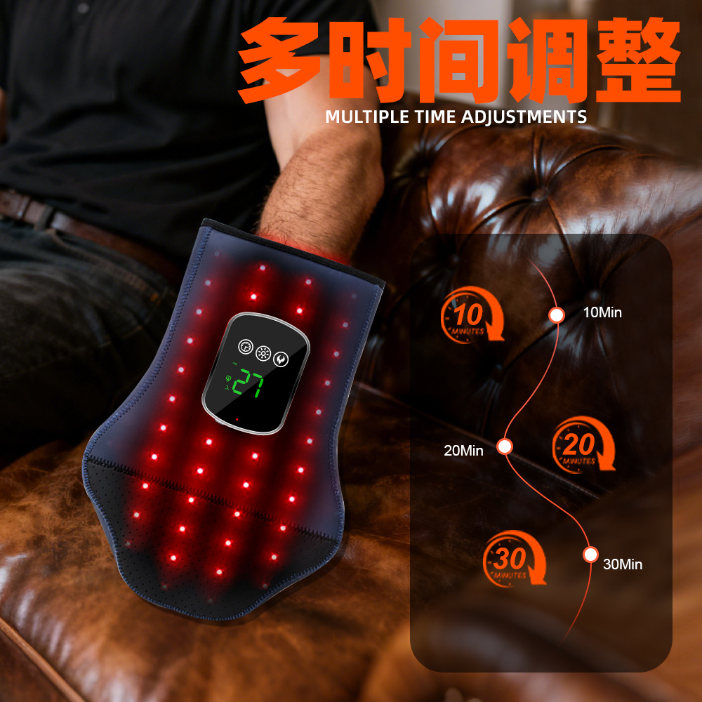 Wireless Red Light Physiotherapy Gloves 100 LED Beads Infrared Hand Physiotherapy Device Portable Heating Gloves