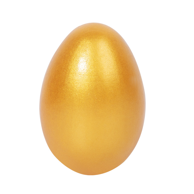 Wooden Simulation Eggs and Duck Eggs Children's DIY Hand-painted Easter Eggs Pretend Play Toy
