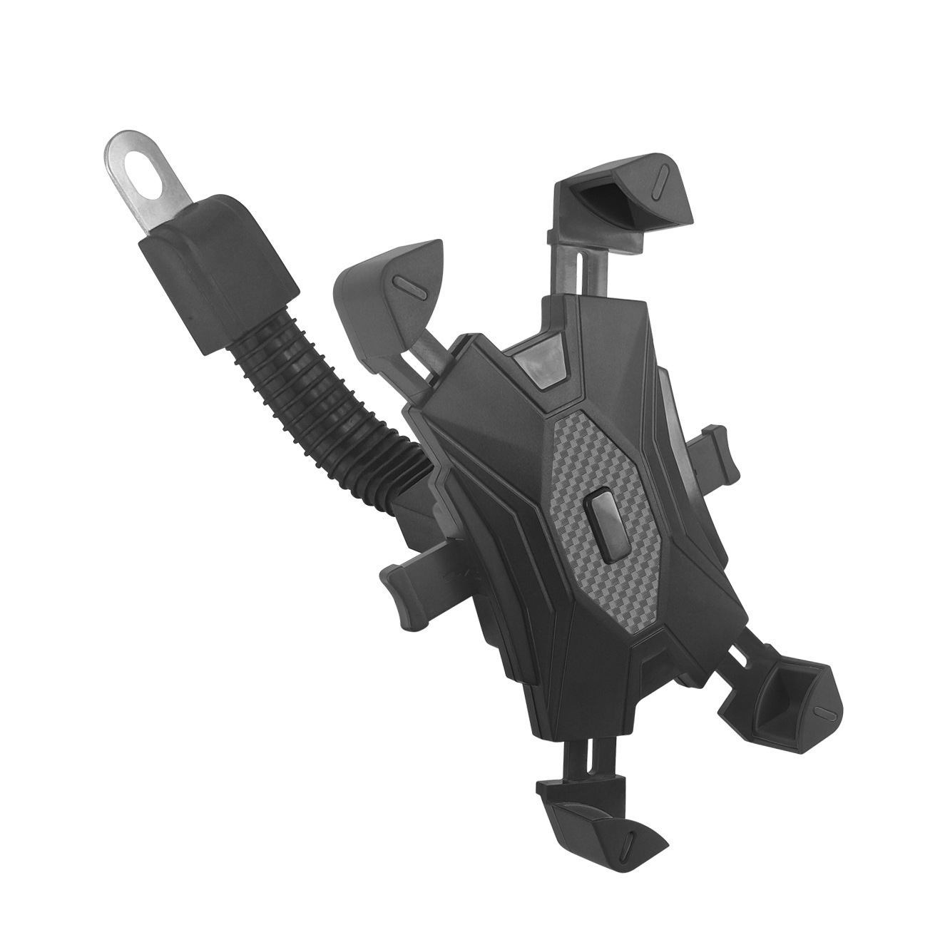 Rider running errands electric motorcycle phone holder delivery bike phone mount car anti-shake navigation holder