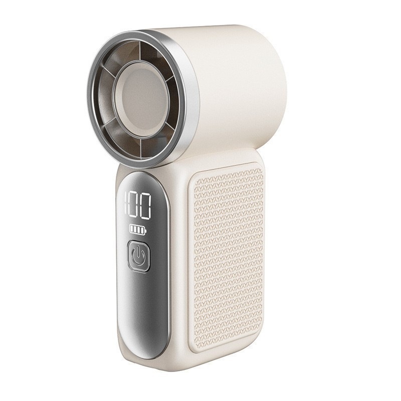 Digital Display Turbo Handheld Small Fan Portable USB Charging Strong Wind Outdoor Cooling Silent x688 Portable Fan