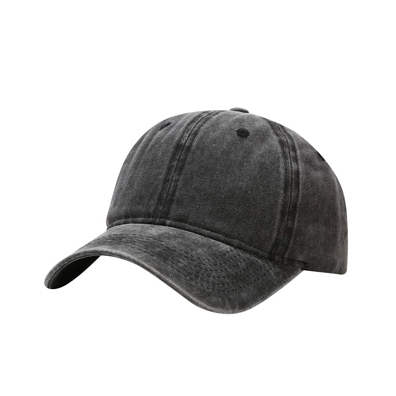 Washed Simple Baseball Cap for Men and Women, Outdoor Duckbill Cap, Simple Cap, Customizable