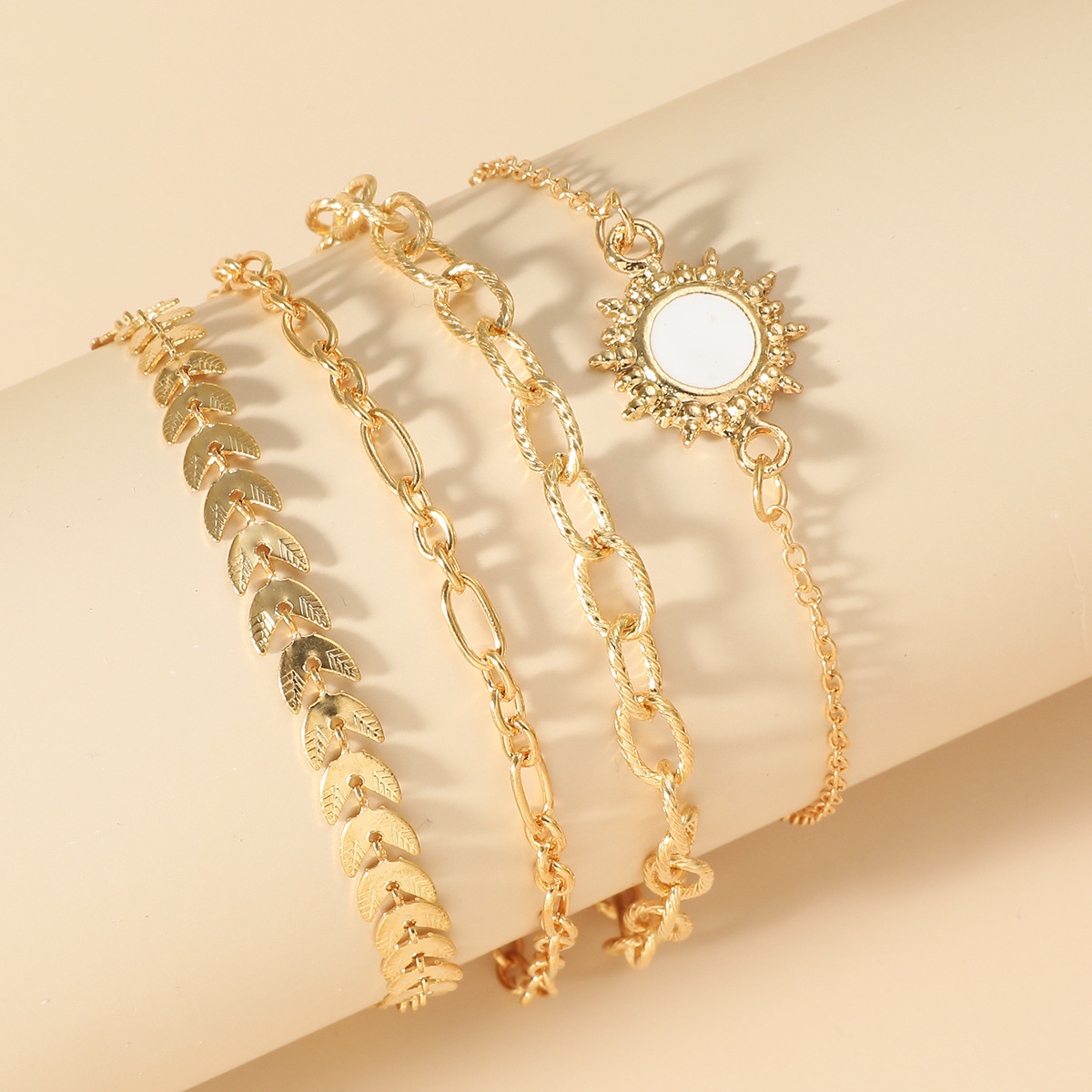 New Chain Bracelet Set Women Multi-Layer Simple Bangle Accessories