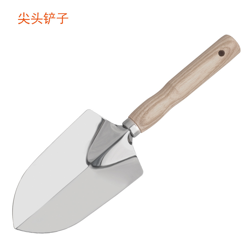 Outdoor Multi-functional Stainless Steel Shovel Digging Sand Shovel Exquisite Gardening Tool Garden 5-piece Set