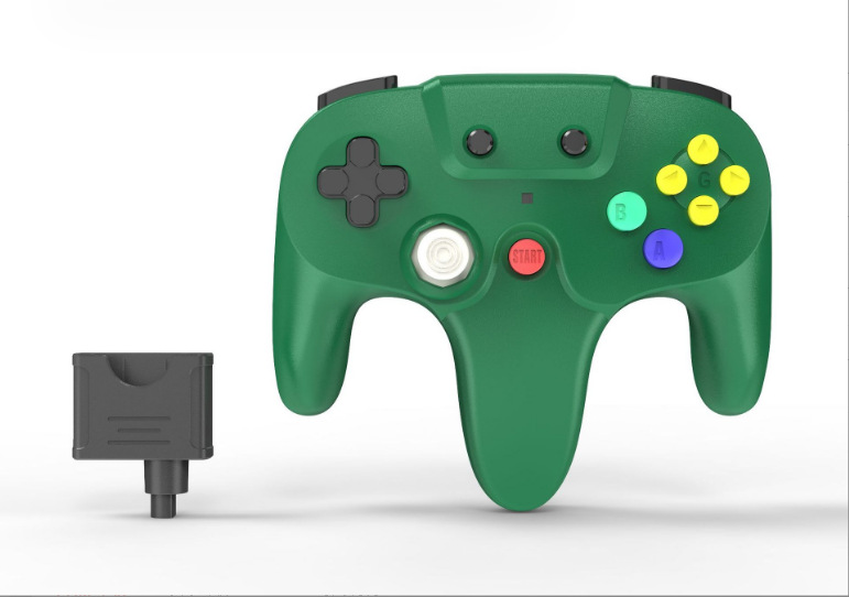 N64 Wireless Gamepad N64 Console Interface Wireless Gamepad Multi-Color 2.4G Wireless Gamepad