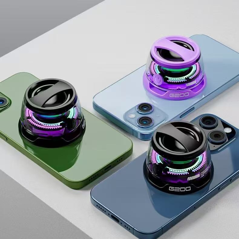 New G200 Magnetic Bluetooth Speaker Portable Outdoor High Sound Quality Colorful Atmosphere Light Bluetooth Mini Speaker