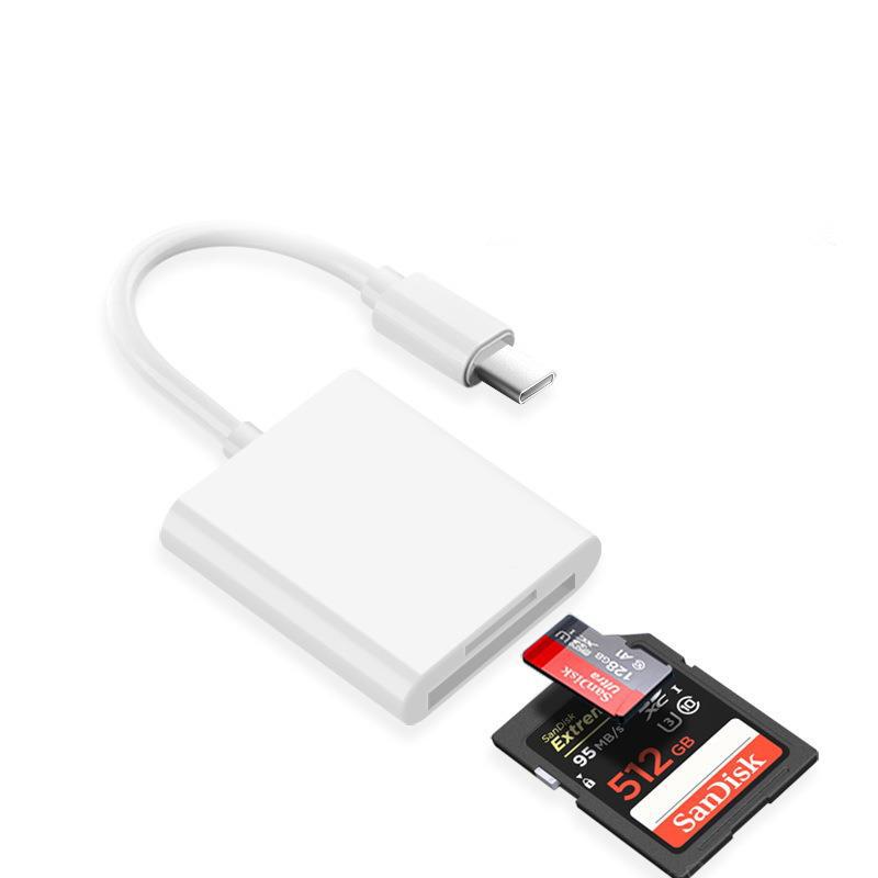 Applicable for Apple Phone Card Reader SD TF 2-in-1 Universal Converter Camera Tablet OTG Cable